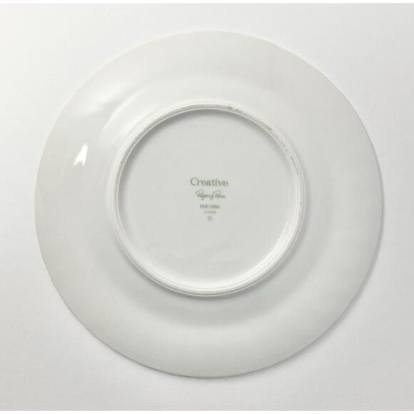 Creative “Regency Rose” Set of 14 Porcelain Bread Plates 6 3/8” - Picture 4 of 5